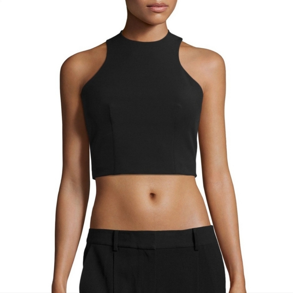 T by Alexander Wang black crop top